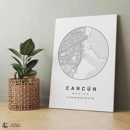 Cancun Minimalist Map
