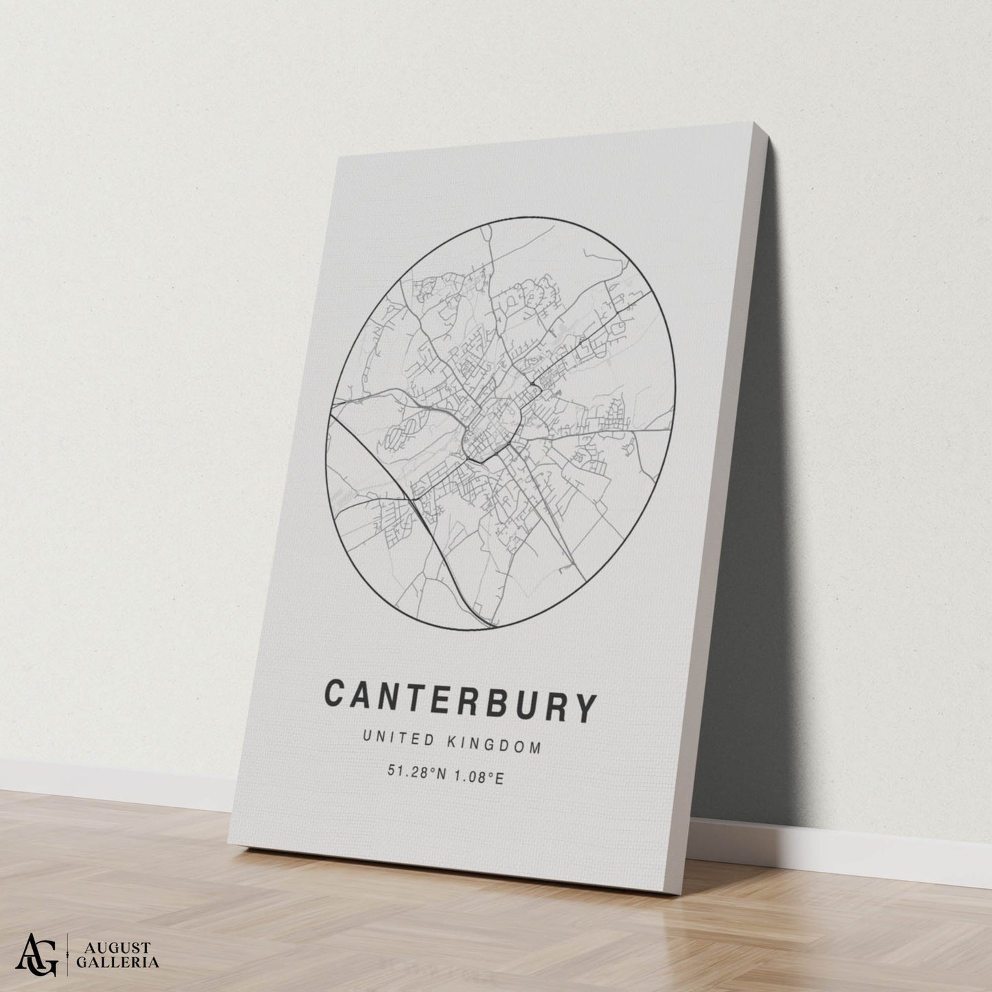Canterbury Minimalist Map