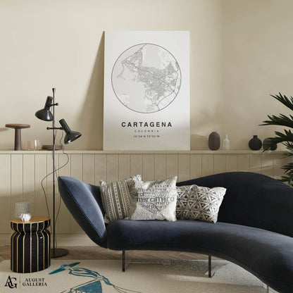Cartagena Minimalist Map