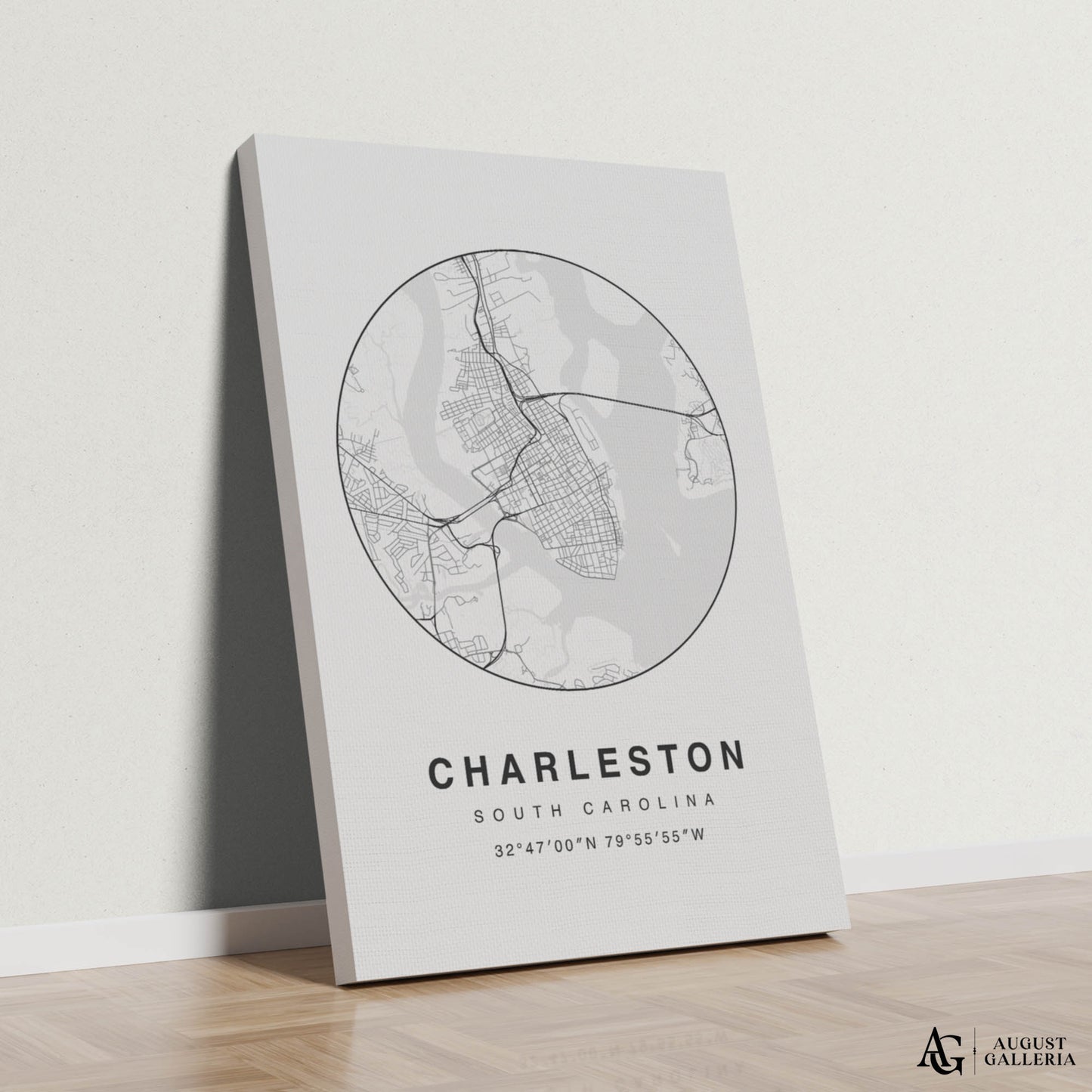 Charleston Minimalist Map