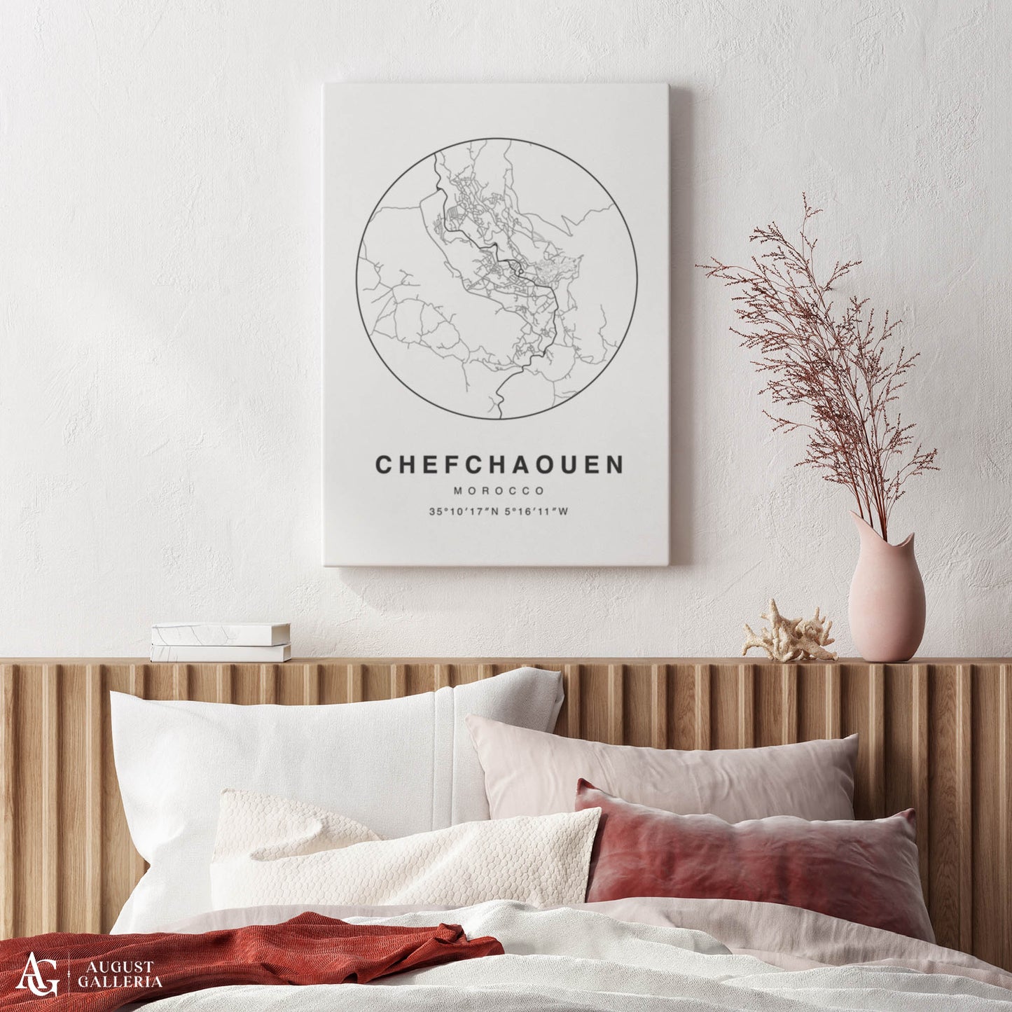 Chefchaouen Minimalist Map