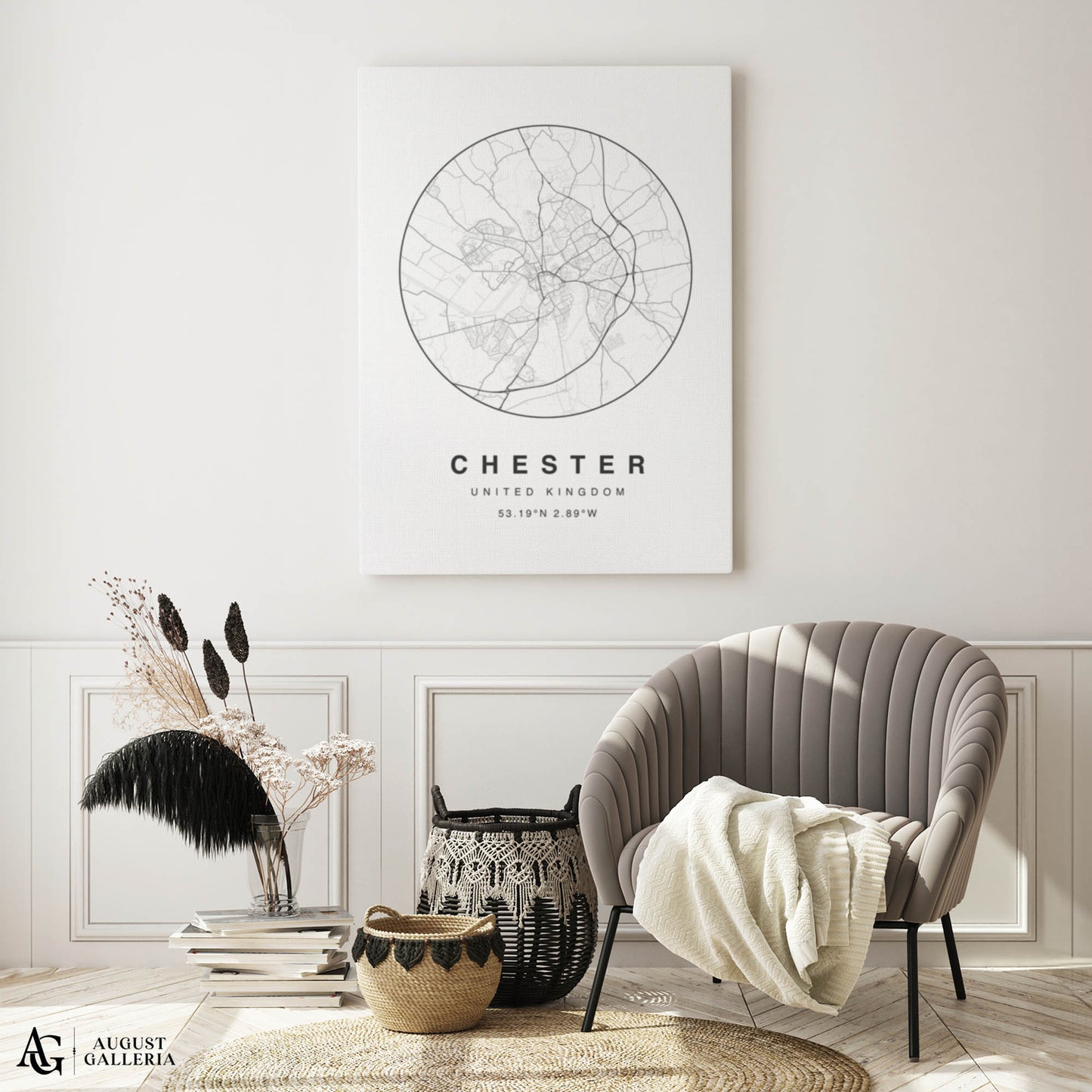 Chester Minimalist Map