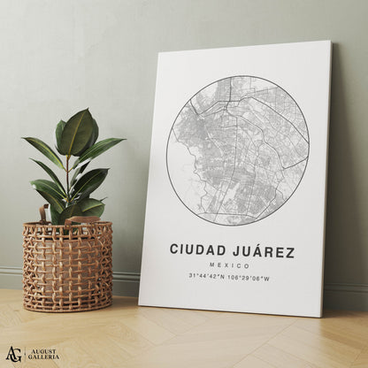 Ciudad Juarez Minimalist Map