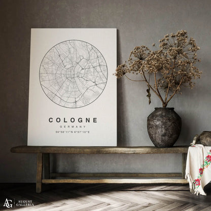Cologne Minimalist Map