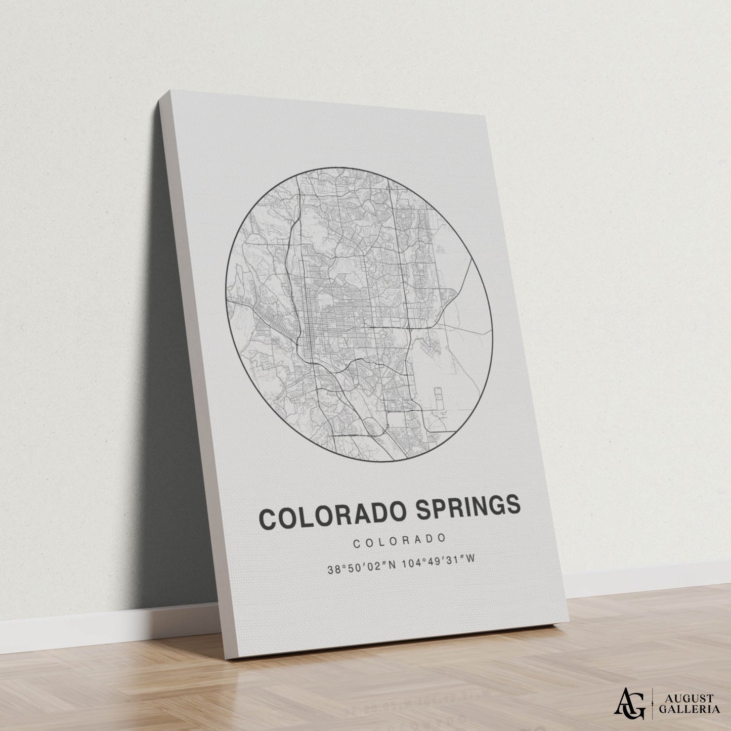 Colorado Springs Minimalist Map