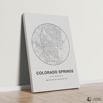 Colorado Springs Minimalist Map