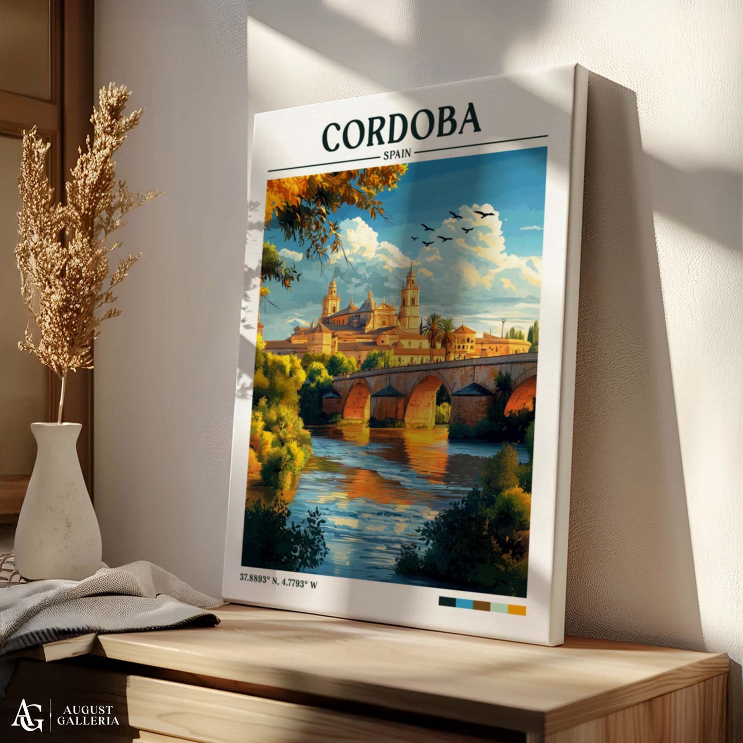Córdoba Spain Retro Travel Print