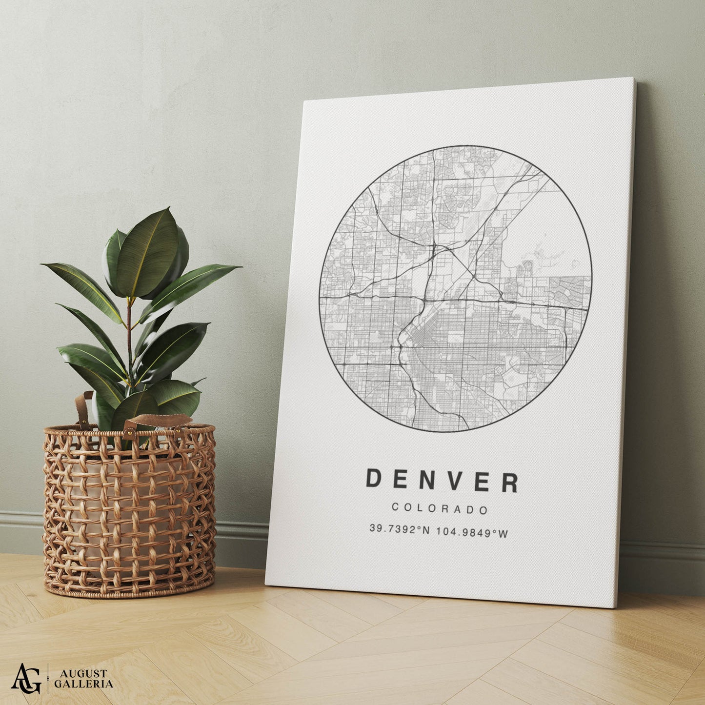 Denver Minimalist Map