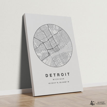 Detroit Minimalist Map