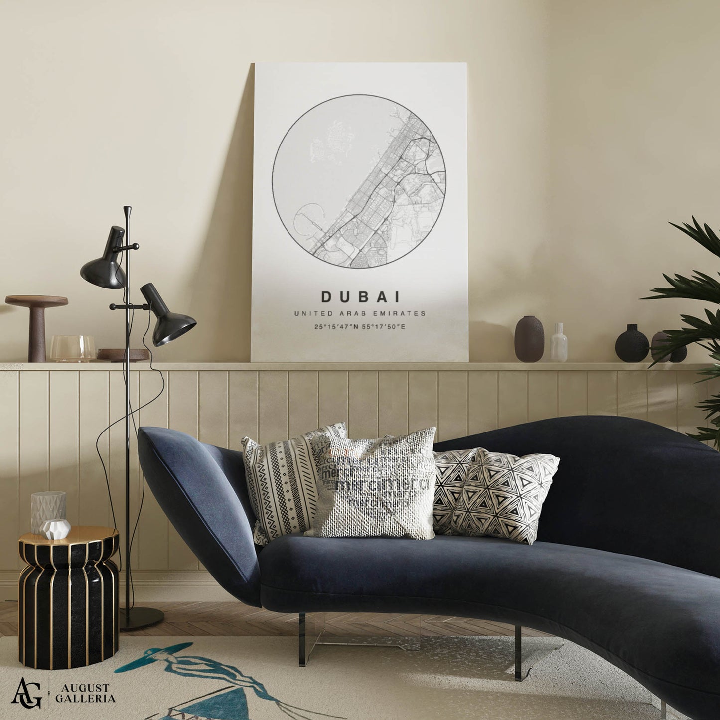 Dubai Minimalist Map