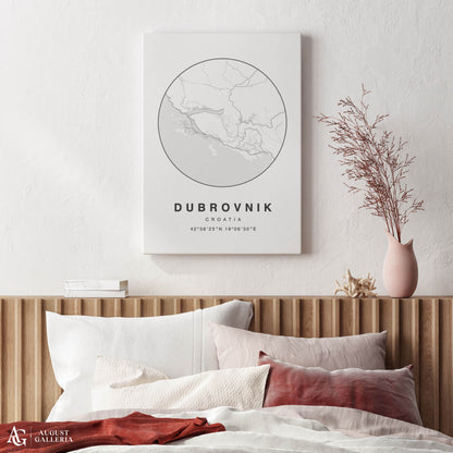 Dubrovnik Minimalist Map