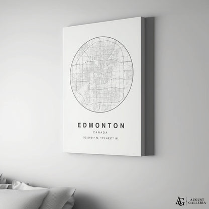 Edmonton Minimalist Map
