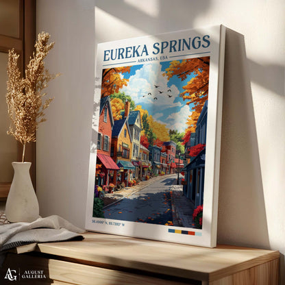Eureka Springs Arkansas Retro Travel Print