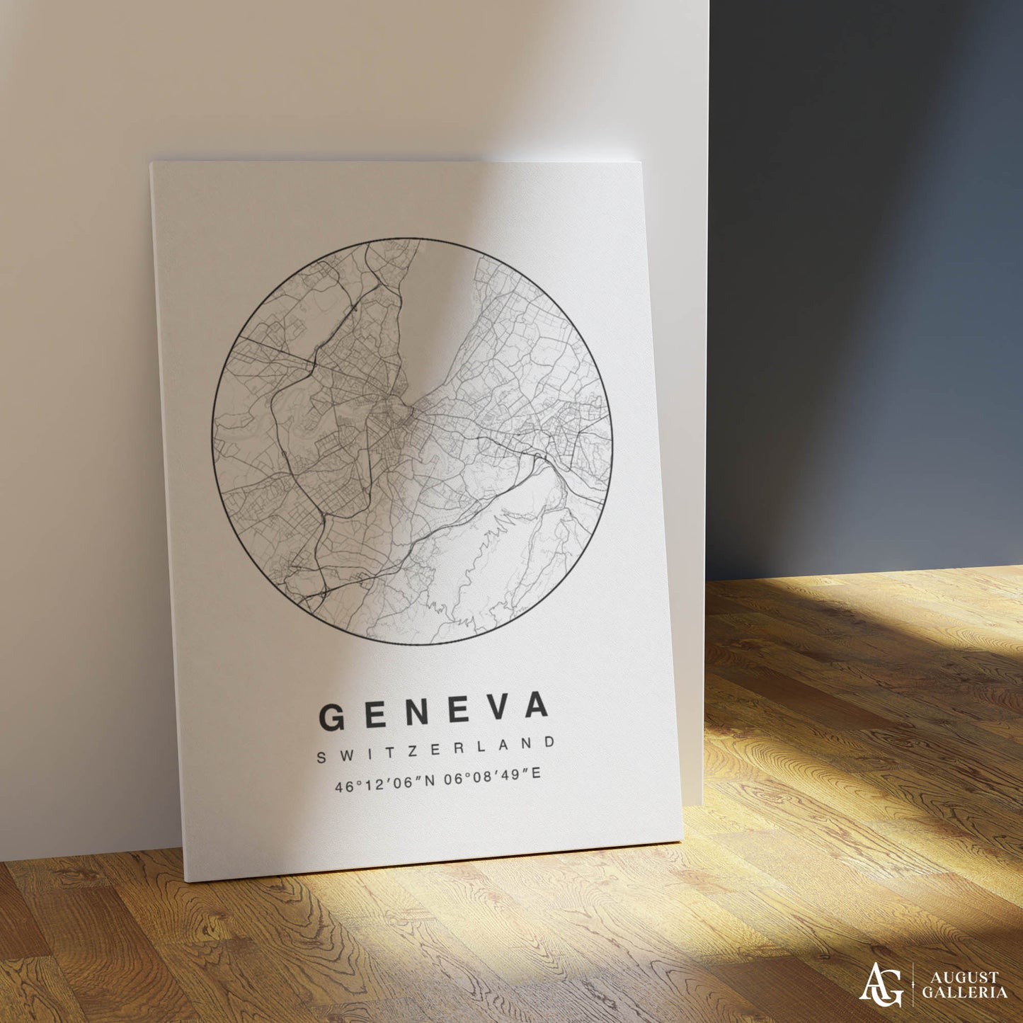 Geneva Minimalist Map