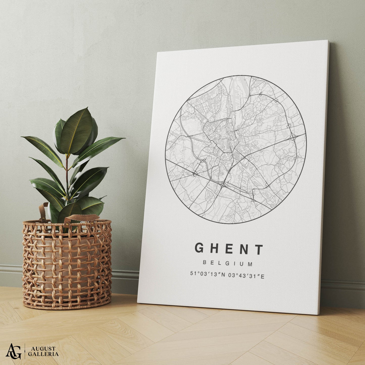 Ghent Minimalist Map