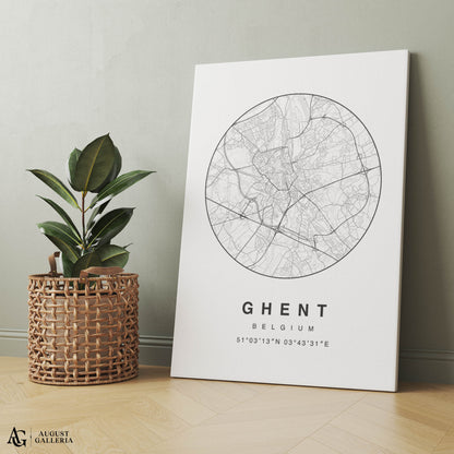 Ghent Minimalist Map