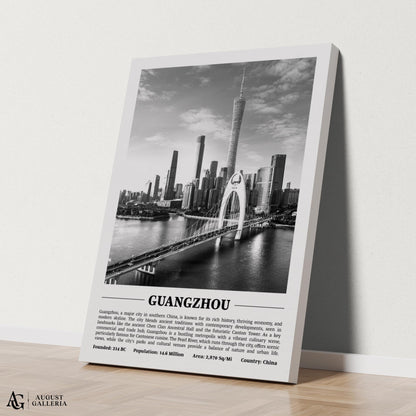 Guangzhou Black & White City Print