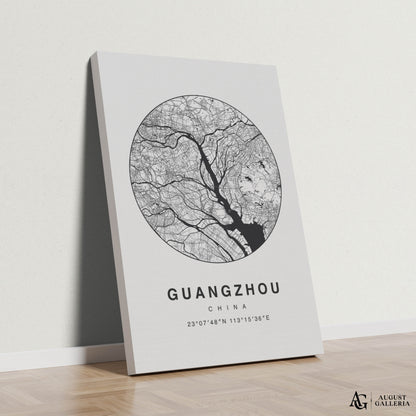 Guangzhou Minimalist Map