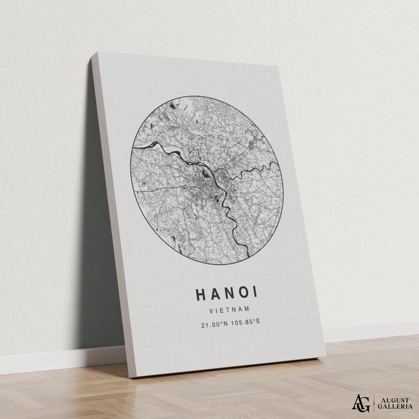 Hanoi Minimalist Map