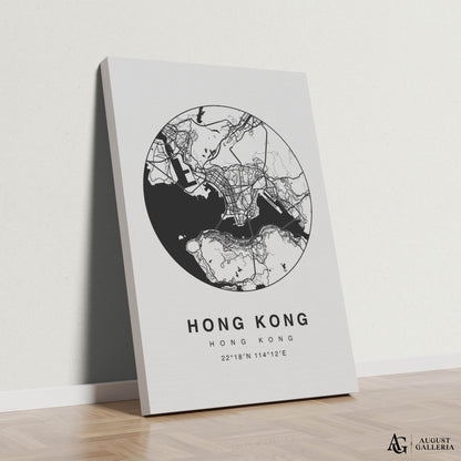 Hong Kong Minimalist Map