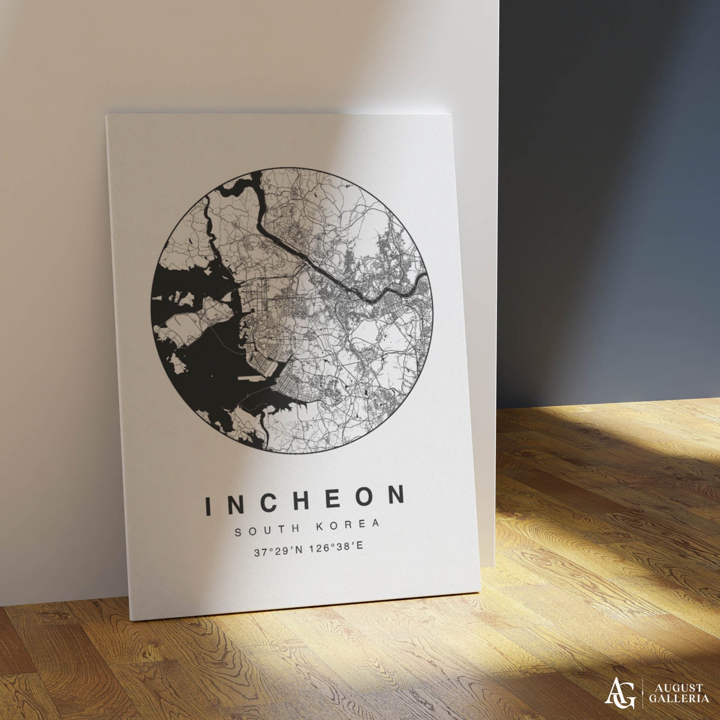 Incheon Minimalist Map