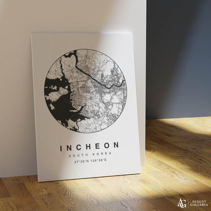 Incheon Minimalist Map