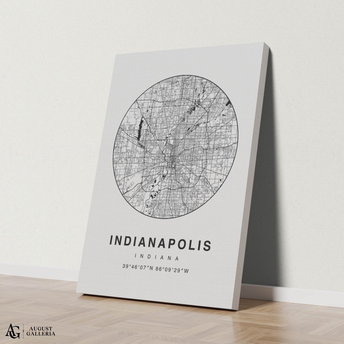 Indianapolis Minimalist Map