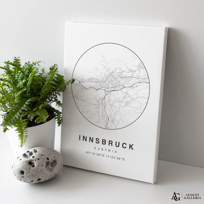 Innsbruck Minimalist Map