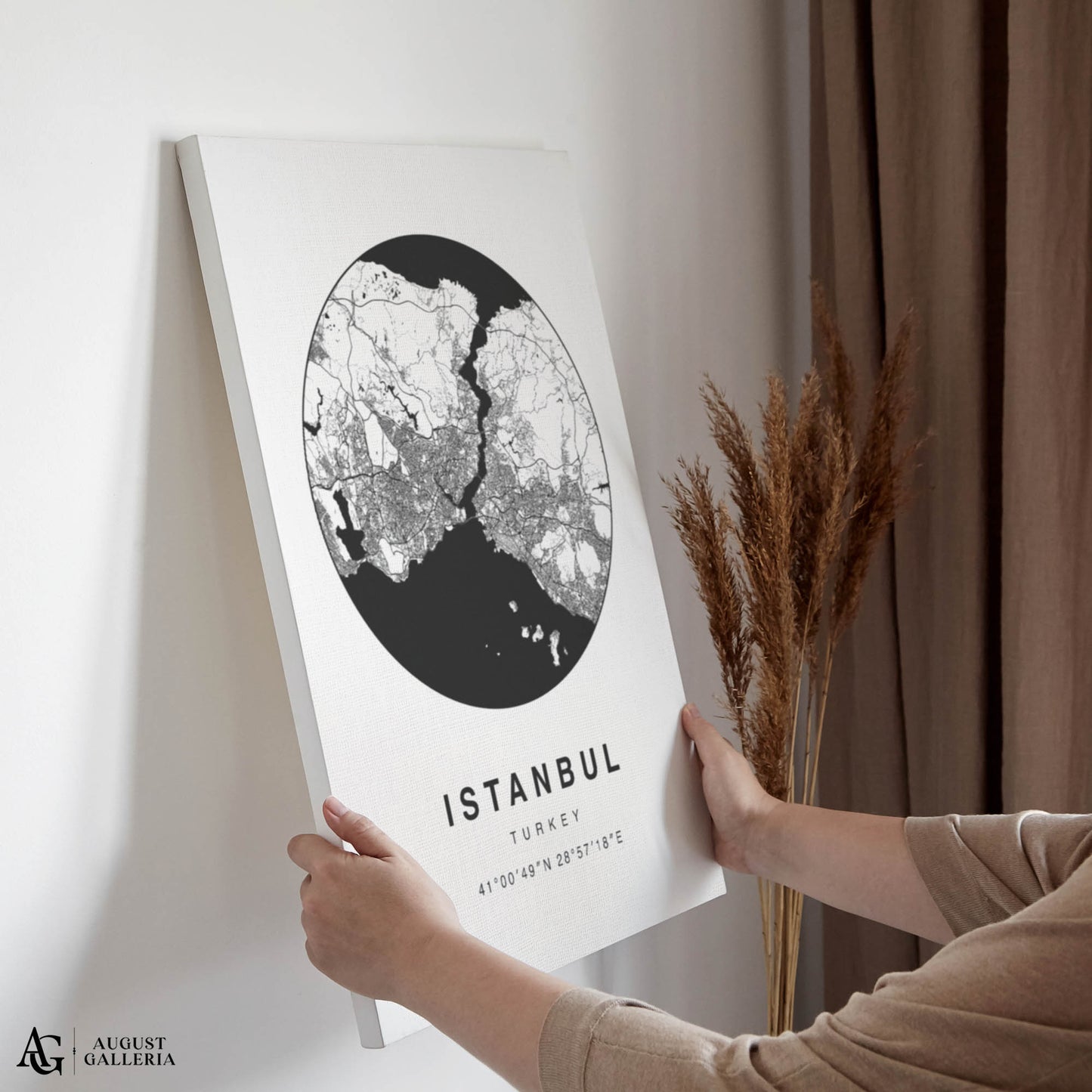Istanbul Minimalist Map