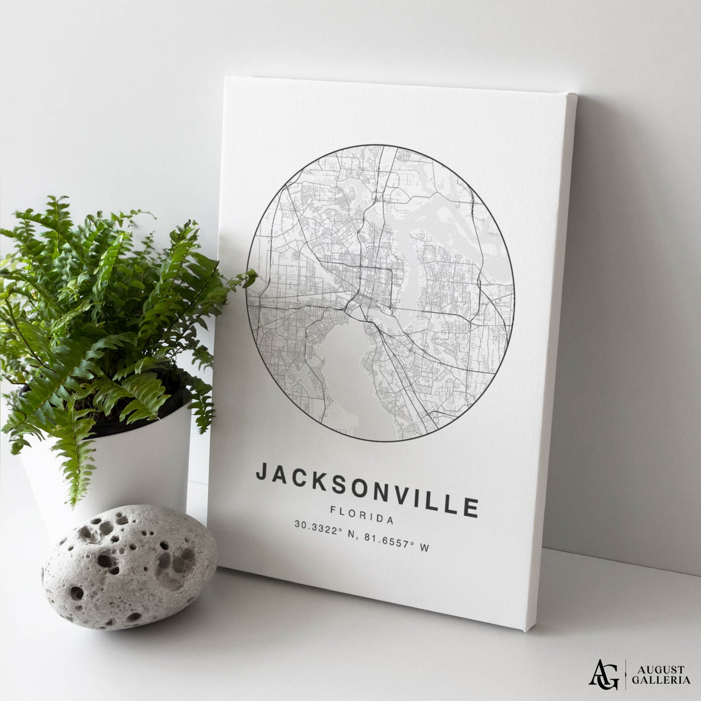 Jacksonville Minimalist Map