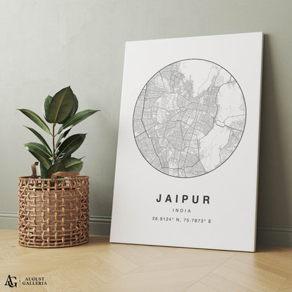 Jaipur Minimalist Map