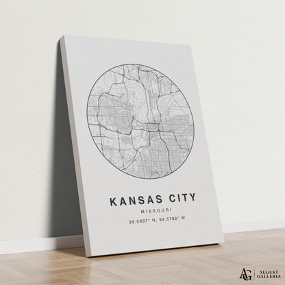 Kansas City Minimalist Map