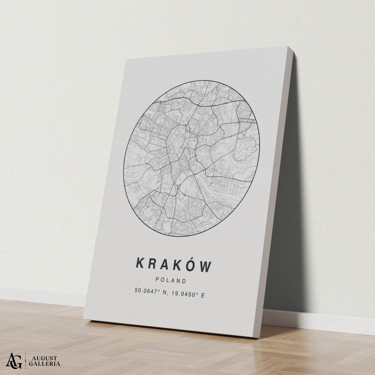 Kraków Minimalist Map