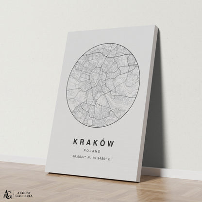 Kraków Minimalist Map