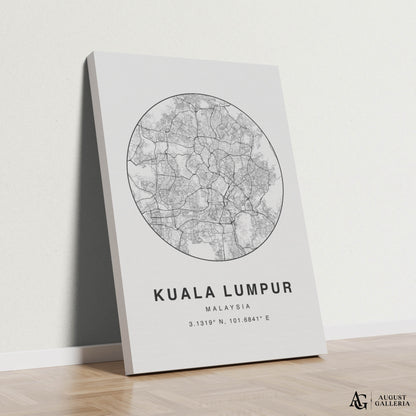 Kuala Lumpur Minimalist Map