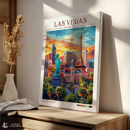 Las Vegas Nevada Retro Travel Print