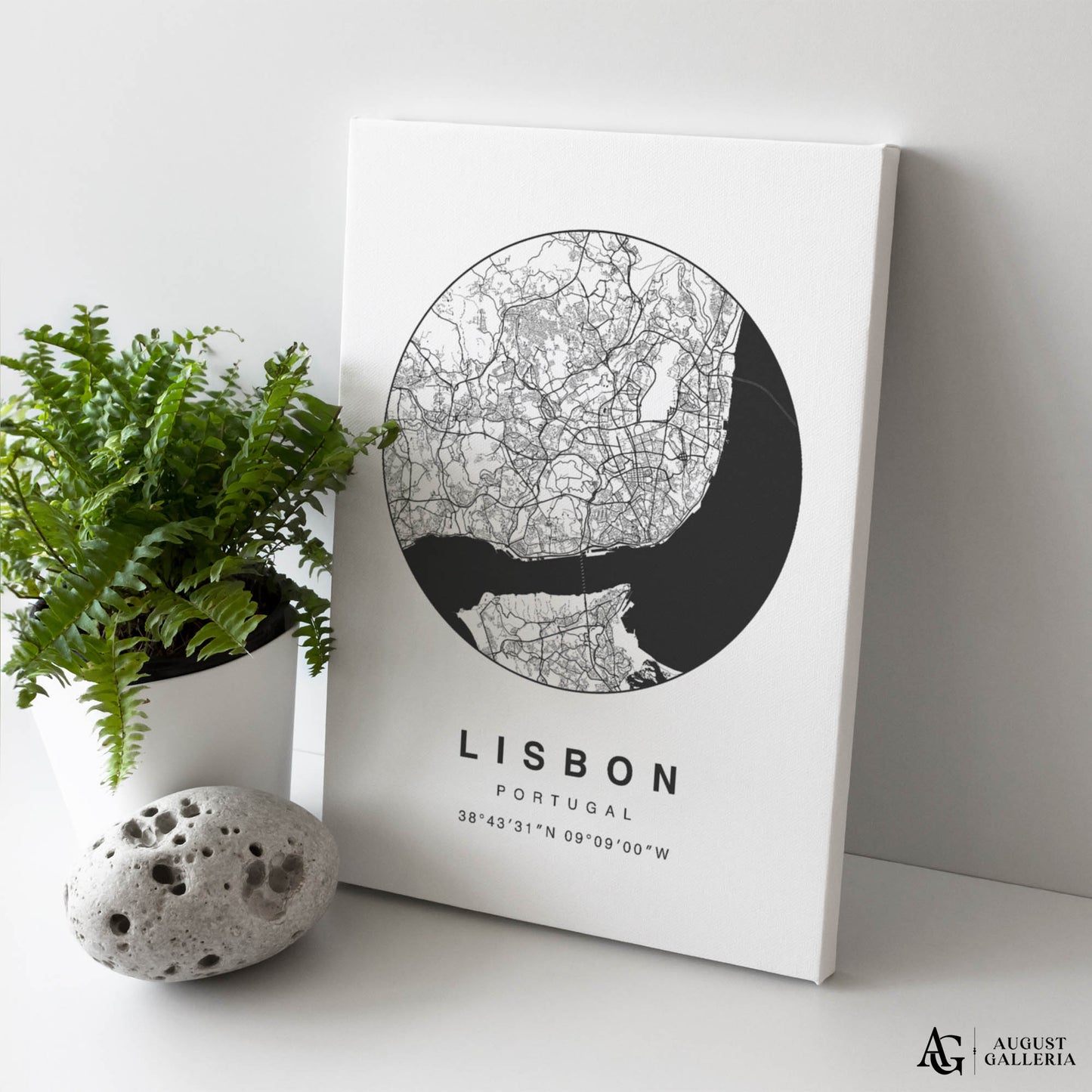 Lisbon Minimalist Map