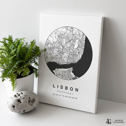 Lisbon Minimalist Map