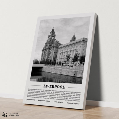 Liverpool Black & White City Print