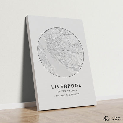 Liverpool Minimalist Map