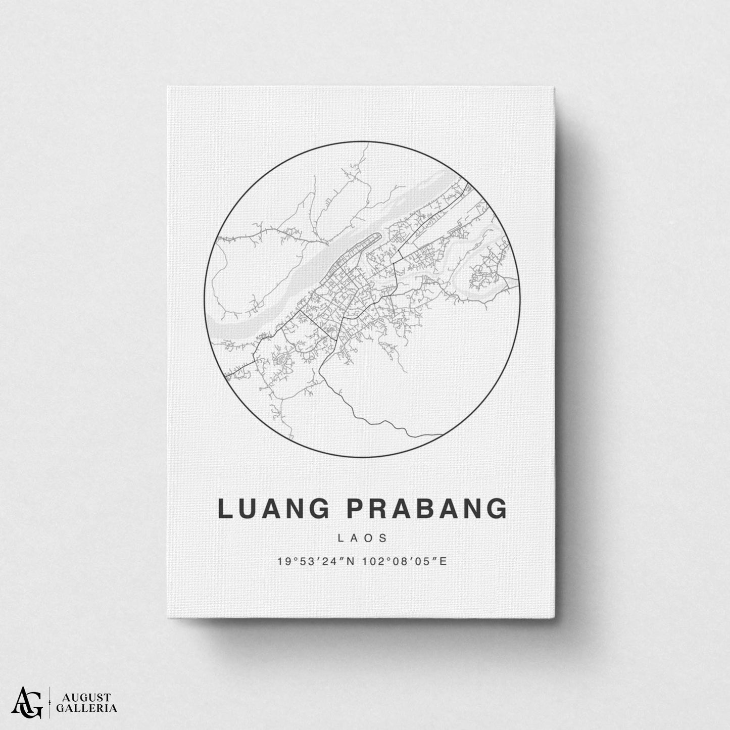 Luang Prabang Minimalist Map