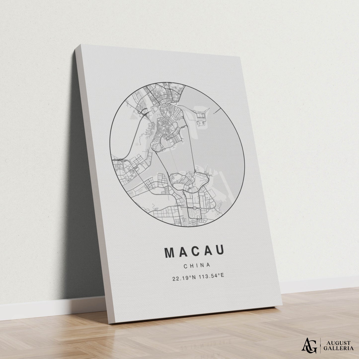 Macau Minimalist Map