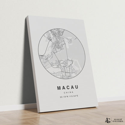 Macau Minimalist Map