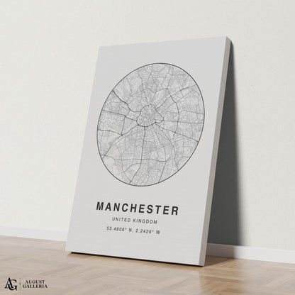 Manchester Minimalist Map