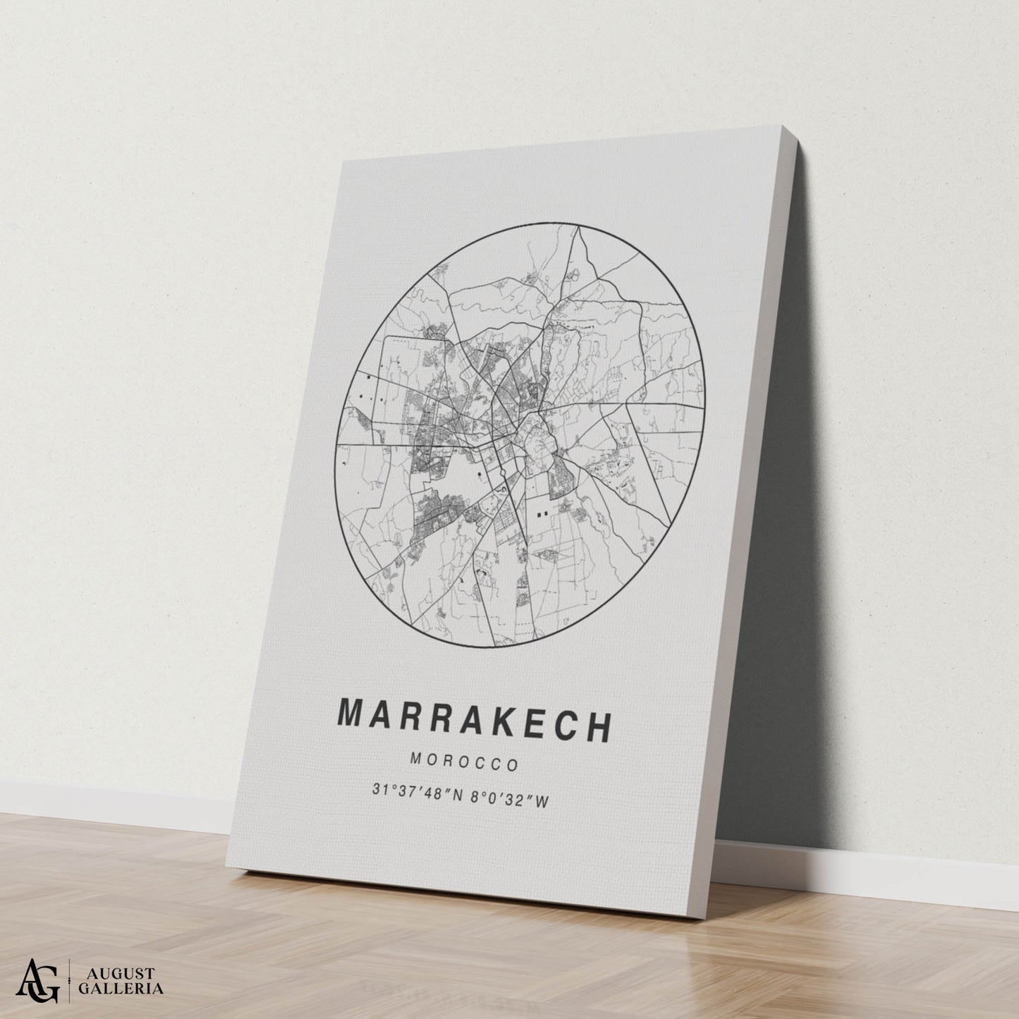 Marrakech Minimalist Map
