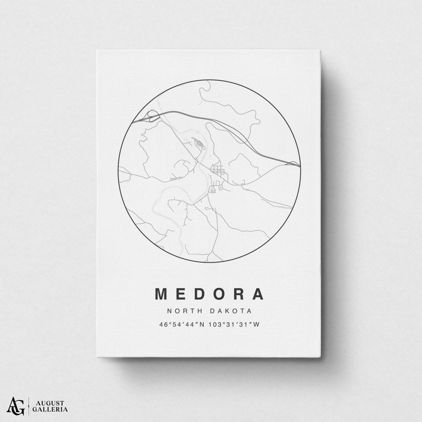 Medora Minimalist Map