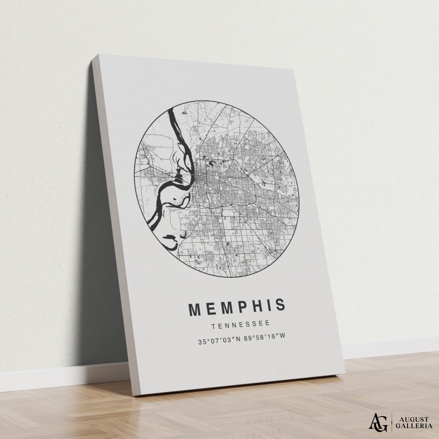 Memphis Minimalist Map