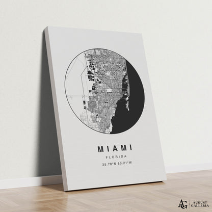 Miami Minimalist Map