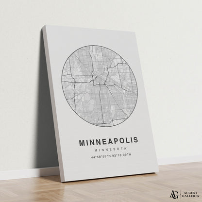 Minneapolis Minimalist Map