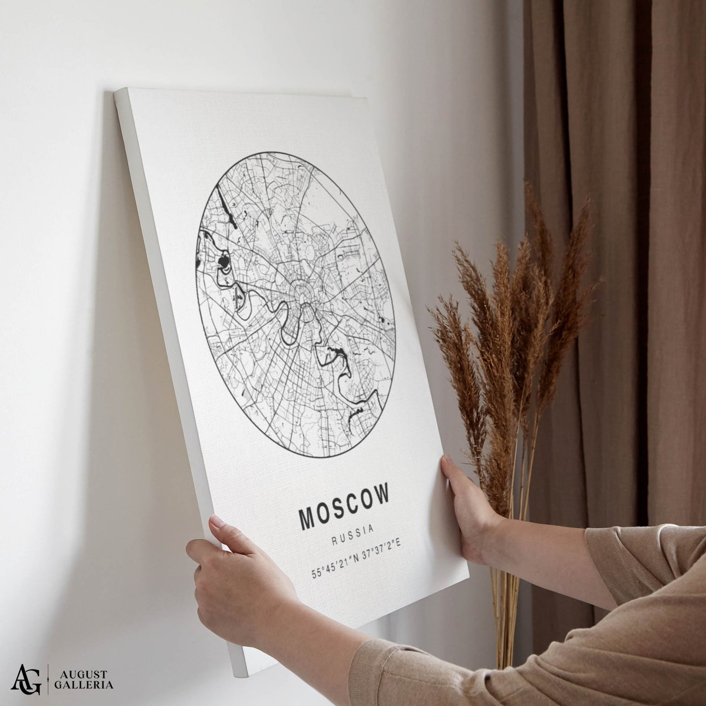 Moscow Minimalist Map